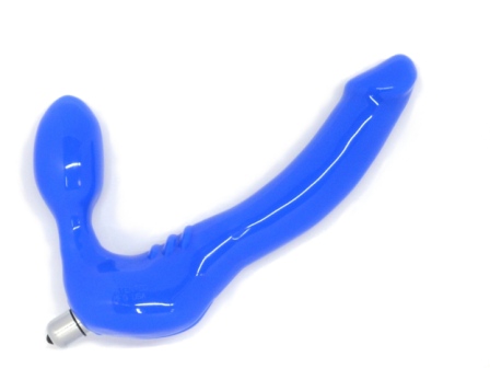 Feeldoe&reg; Slim small strapless dildo in blue